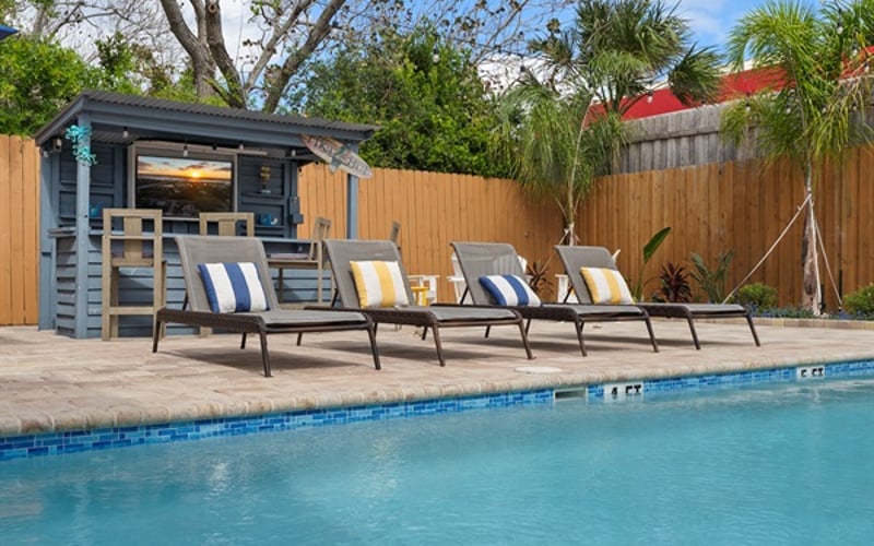 Lounge by the pool and enjoy all the space has to offer