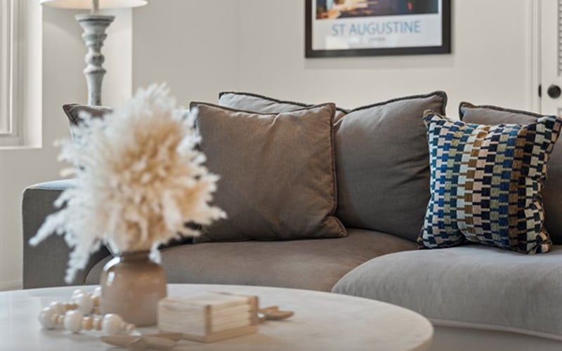 The large sectional is sure to relax you whether you are streaming your favorite entertainment or chatting with those you love